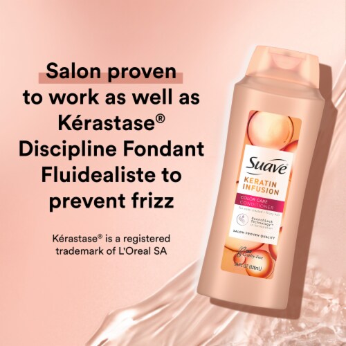 Suave Professionals Keratin Infusion Color Care Shampoo Perspective: bottom