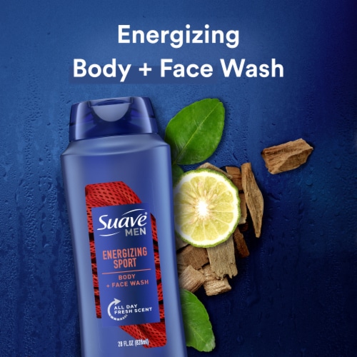 Suave Men Sport Body Wash Perspective: bottom