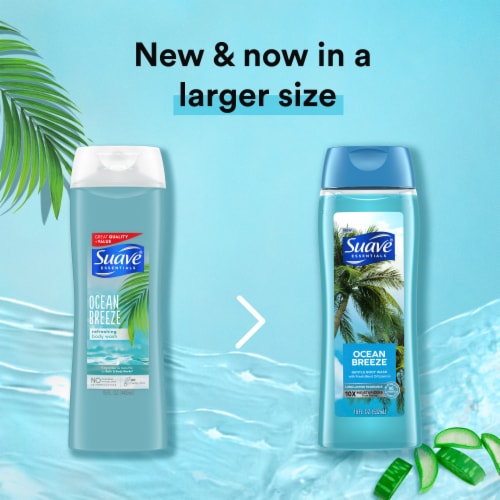 Suave Essentials Ocean Breeze Gentle Body Wash Perspective: bottom