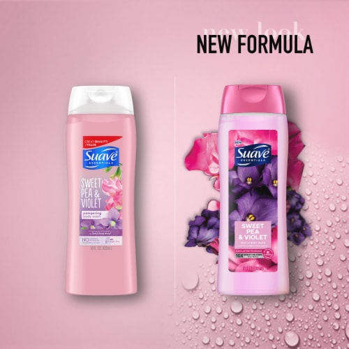 Suave Essentials Sweet Pea & Violet Gentle Body Wash Perspective: bottom
