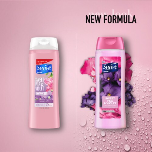 Suave Essentials Sweet Pea & Violet Gentle Body Wash Perspective: bottom