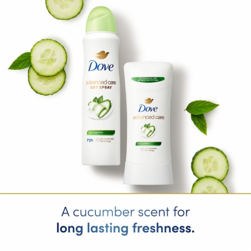 Dove Advanced Care Women's Antiperspirant Deodorant Dry Spray Cool Essentials Perspective: bottom
