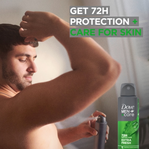 Dove Men+Care Men's Antiperspirant Deodorant Dry Spray Extra Fresh Perspective: bottom