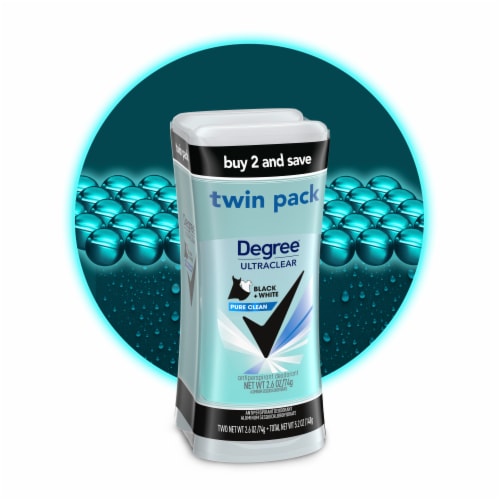 Degree UltraClear Pure Clean Antiperspirant Deodorant Perspective: bottom