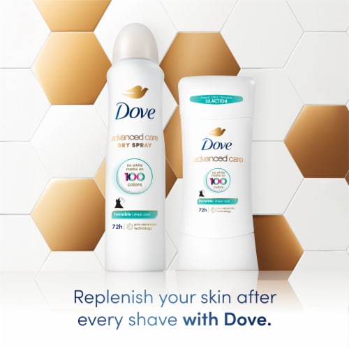 Dove Advanced Care Women's Antiperspirant Deodorant Stick Sheer Cool Perspective: bottom