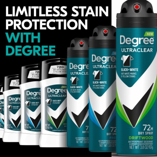 Degree Men UltraClear Black+White Driftwood Antiperspirant Deodorant Perspective: bottom
