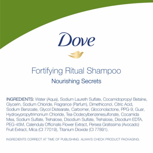 Dove Nourishing Secrets Strengthening Shampoo Perspective: bottom