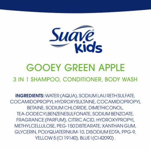 Suave Kids Apple 3-in-1 Shampoo + Conditioner + Bodywash - 40 Fl