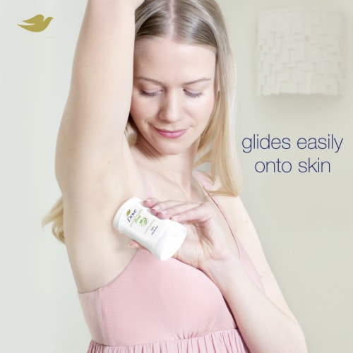 Dove 0% Aluminum Women's Antiperspirant Deodorant Stick Cucumber and Green Tea Aluminium-Free Perspective: bottom