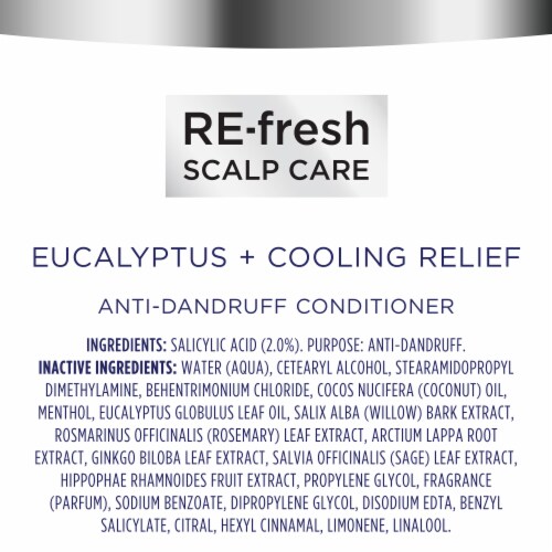 RE-fresh Silicone-Free Eucalyptus & Cooling Relief Anti-Dandruff Conditioner Perspective: bottom