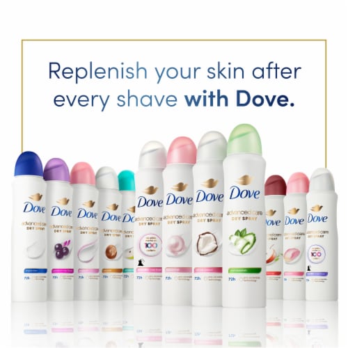 Dove Advanced Care Women's Antiperspirant Deodorant Dry Spray Shea Butter Perspective: bottom