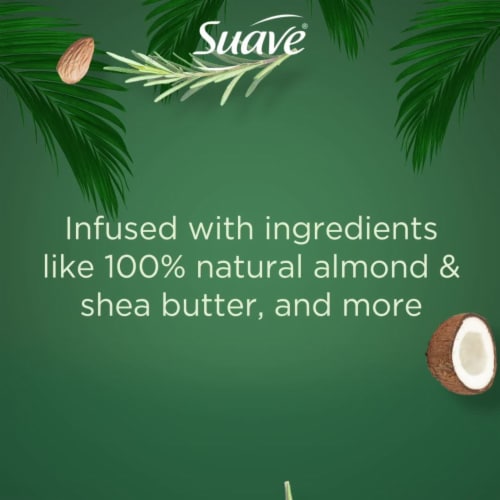 Suave Tea Tree Hemp Seed Oil Clarifying Shampoo Perspective: bottom
