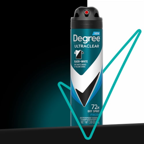 Degree UltraClear Men's Antiperspirant Deodorant Spray Fresh Scent Twin Pack Perspective: bottom