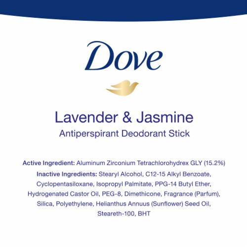 Dove Nourshing Secrets 48hr Protection Lavender & Jasmine Antiperspirant Deodorant Stick Perspective: bottom