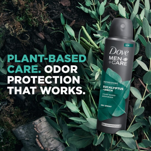 Dove Men+Care Aluminum-Free Eucalyptus & Birch Antiperspirant Deodorant Dry Spray Perspective: bottom
