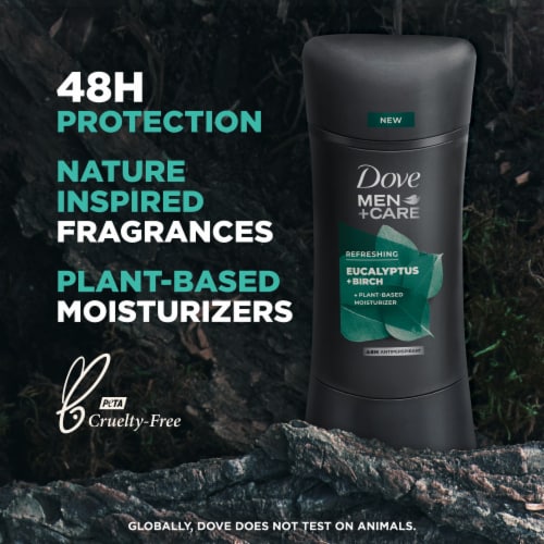 Dove Men+Care Eucalyptus + Birch Antiperspirant Deodorant Perspective: bottom