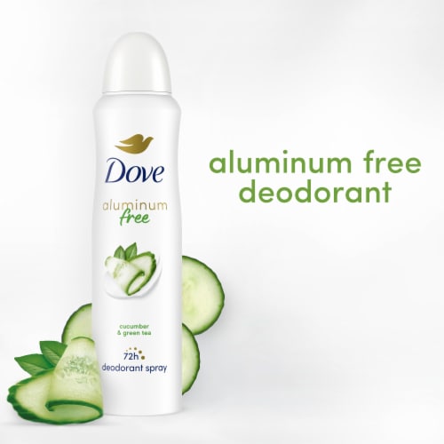 Dove Women's Antiperspirant Deodorant Spray Cucumber & Green Tea Aluminium-Free Perspective: bottom