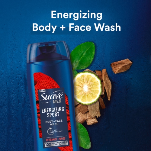 Suave® Energizing Sport Body + Face Wash Perspective: bottom