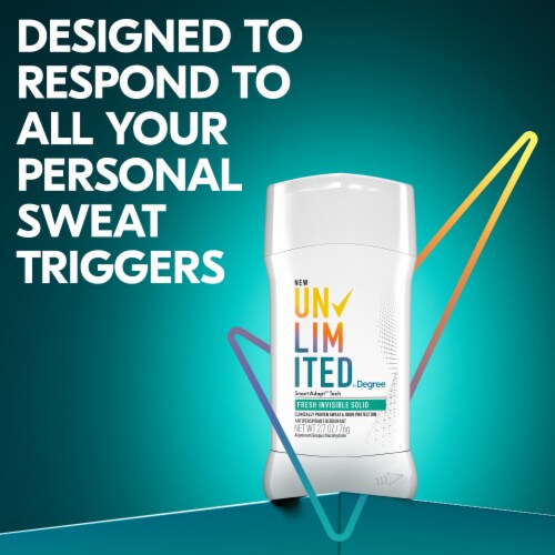 Degree Unlimited Fresh Antiperspirant Deodorant Perspective: bottom