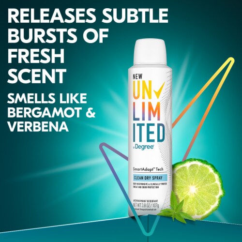 Degree Unlimited Clean Antiperspirant Deodorant Perspective: bottom