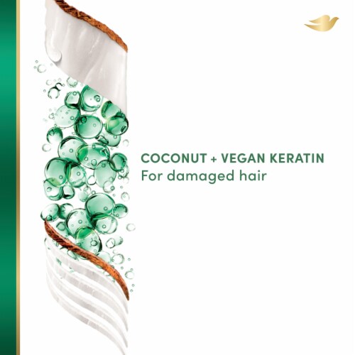 Dove RE+AL Bio-Mimetic Care Repair Coconut + Vegan Keratin™ Conditioner Perspective: bottom