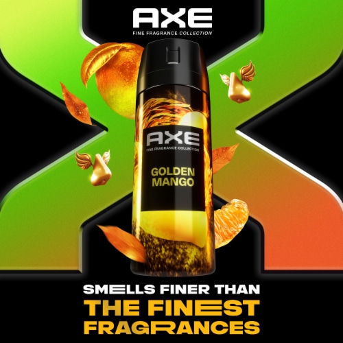 Axe Fine Fragrance Collection Men's Premium Deodorant Spray Golden Mango Aluminium-Free Perspective: bottom