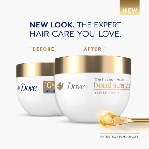 Dove Serum Hair Mask 10 in 1 Bond Strength for Damaged Hair with BIO PROTEIN CARE™ Perspective: bottom
