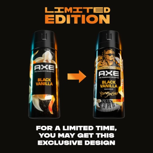 AXE Fine Fragrance Collection Premium Body Spray Black Vanilla With Orange + Sandalwood 4 oz Perspective: bottom