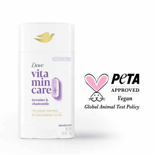 Dove VitaminCare+ Aluminum Free Deodorant Stick Lavendar & Chamomile Breathable for Women Perspective: bottom