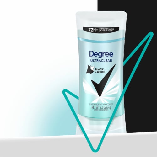 Degree UltraClear Black+White Antiperspirant Deodorant Perspective: bottom