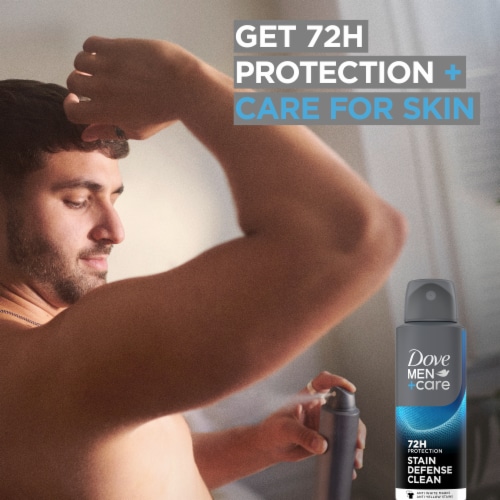 Dove Men+Care Men's Antiperspirant Deodorant Spray Clean Scent Perspective: bottom