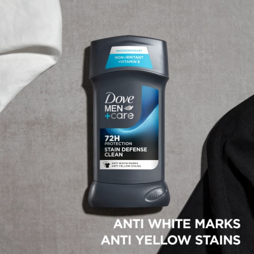 Dove Men+Care Stain Defense Men's Deodorant Stick Clean Scent Perspective: bottom