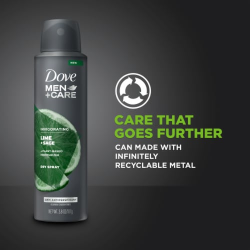 Dove Men+Care Lime + Sage Antiperspirant Dry Spray Perspective: bottom
