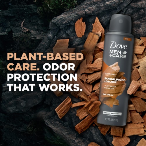 Dove Men+Care Men's Antiperspirant  Dry Spray Sandalwood & Orange Perspective: bottom