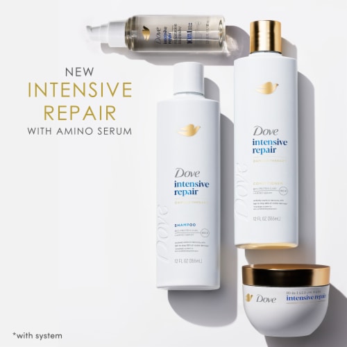 Dove Intensive Repair Strengthening Shampoo and Conditioner Perspective: bottom