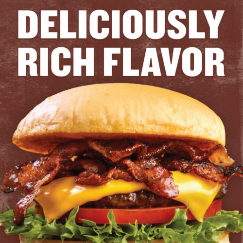 Wright Brand Hickory Real Wood Smoked Thick Cut Bacon Stack Pack Perspective: bottom