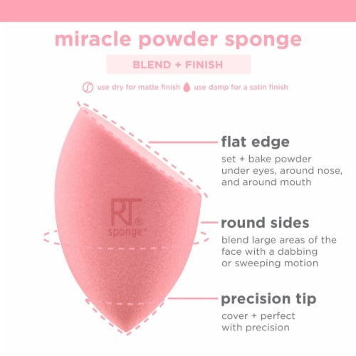 Real Techniques® Miracle Powder Sponge® Perspective: bottom