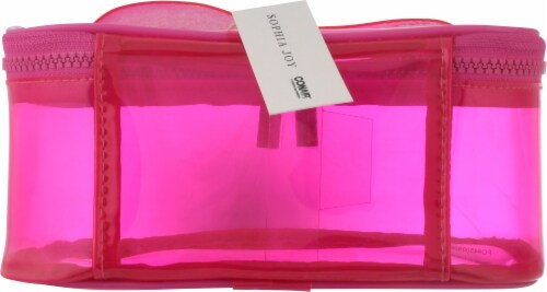 Sophia Joy Train Makeup Case - Tinted Pink Perspective: bottom