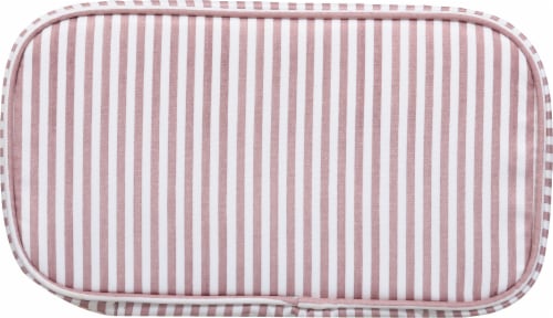 Scunci Stripe Cosmetic Bag Perspective: bottom