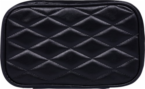 Scunci® Quilted Cosmetic Bag - Black Perspective: bottom