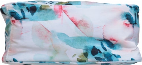 Scunci Watercolor Floral Cosmetic Bag Perspective: bottom