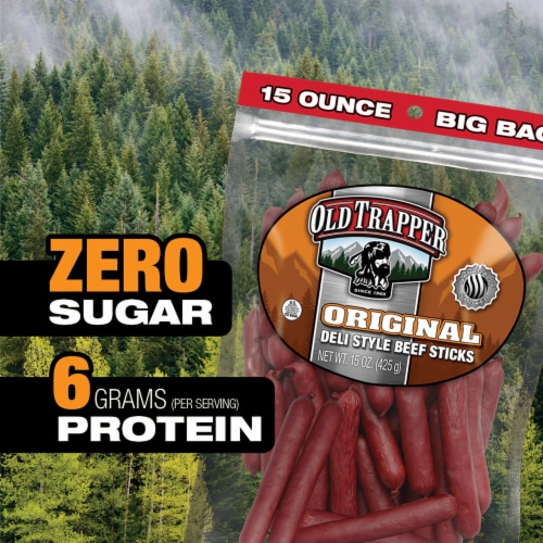 Old Trapper Original Deli Style Beef Stick Perspective: bottom