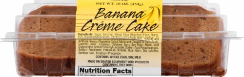 Olson's Baking Company Sliced Banana Creme Cake Perspective: bottom