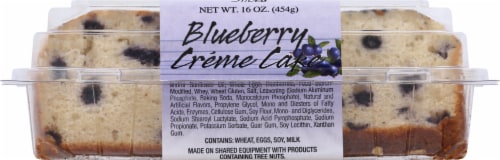 Olson's Baking Company Sliced Blueberry Creme Cake Perspective: bottom
