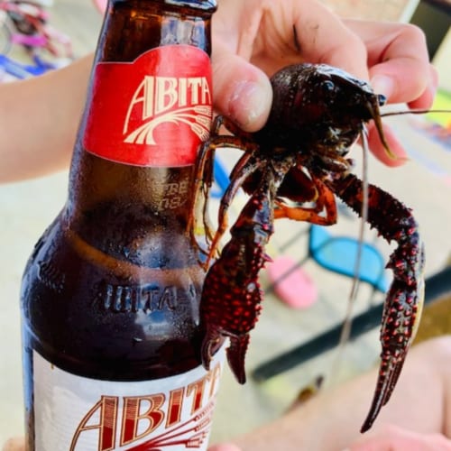 Abita Amber Beer Perspective: bottom