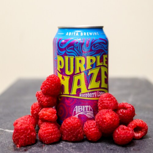 Abita Purple Haze Raspberry Lager Craft Beer Bottles Perspective: bottom