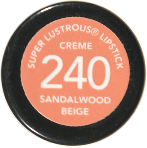 Revlon 240 Sandalwood Beige Super Lustrous Creme Lipstick Perspective: bottom