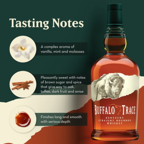 Buffalo Trace Kentucky Straight Bourbon Whiskey 90 Proof Perspective: bottom
