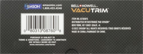 Bell and Howell Vacutrim Rechargeable Trimmer Perspective: bottom