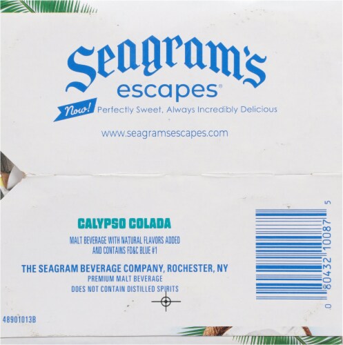 Seagram's Escapes® Calypso Colada Pineapple & Coconut Flavored Hard Beverage Cooler Perspective: bottom